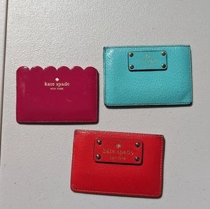 Three Kate Spade Wallets